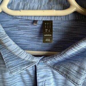 Adidas Men's Light Blue Casual Shirt